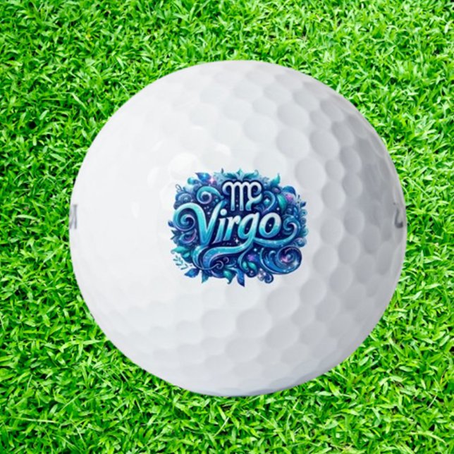 Pelotas De Golf Celebrating Virgo  (Celebrate your special day with friends and dive into fun on the greens!)