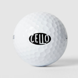 Pelotas De Golf Cello Oval Rough Text