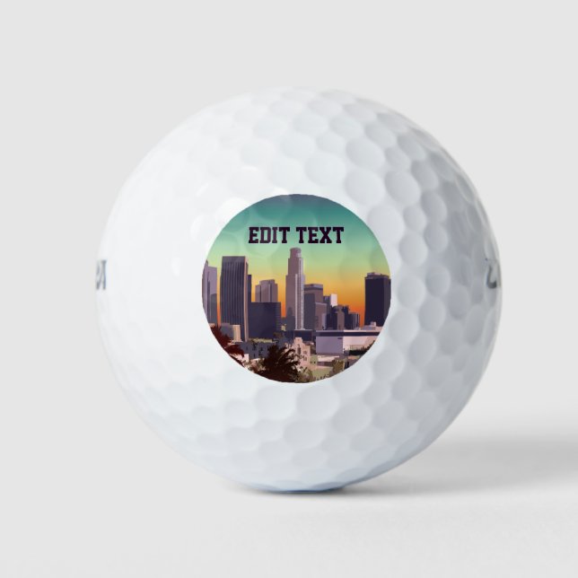 Pelotas De Golf Centro de Los Ángeles - Imagen de Personalizable (Anverso)