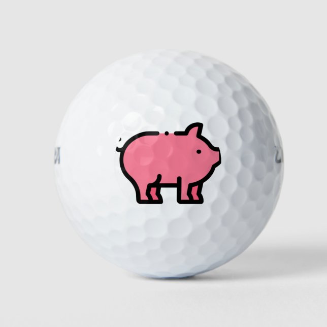 Pelotas De Golf Cerdo (Anverso)