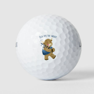 Pelotas De Golf Cerdo De Vaca De Escocia Highland Dice Och Aye The