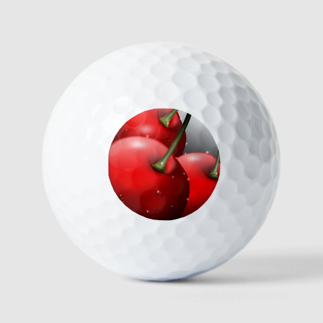 Pelotas De Golf Cerezas con gotas de excremento (Anverso)