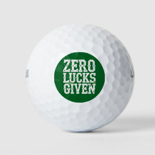 Pelotas De Golf Cero Suerte Dada Divertido Día de San Patricio Irl