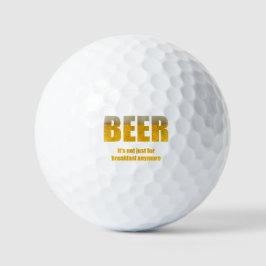 Pelotas De Golf Cerveza ya no es sólo para el desayuno