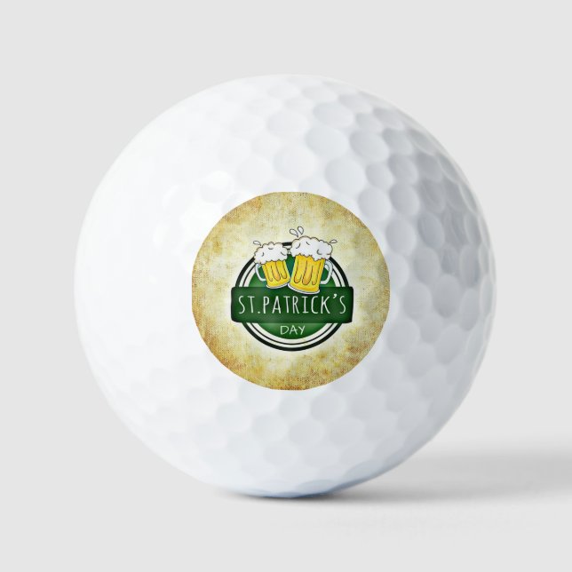Pelotas De Golf Cervezas de San Patricio (Anverso)