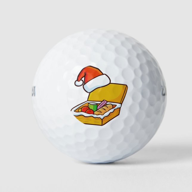 Pelotas De Golf cesta de picnic de los navidades (Anverso)
