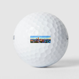 Pelotas De Golf Charlotte North Carolina Queen City Panorama