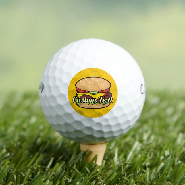 Pelotas De Golf Cheeseburger (Camiseta in situ)