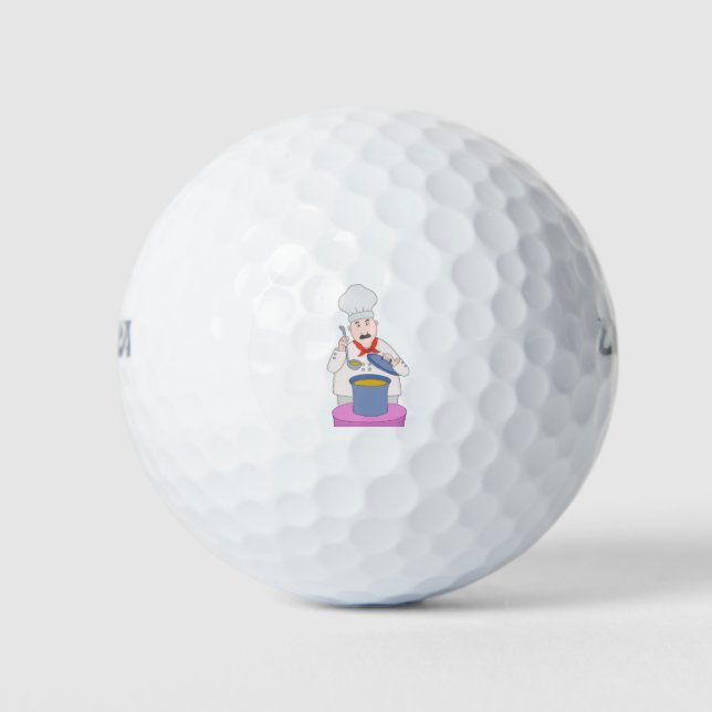 Pelotas De Golf Chef bigote (Anverso)