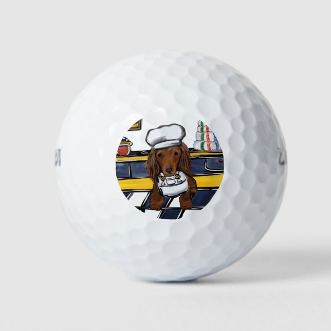 Pelotas De Golf Chef Doxie Rojo (Anverso)