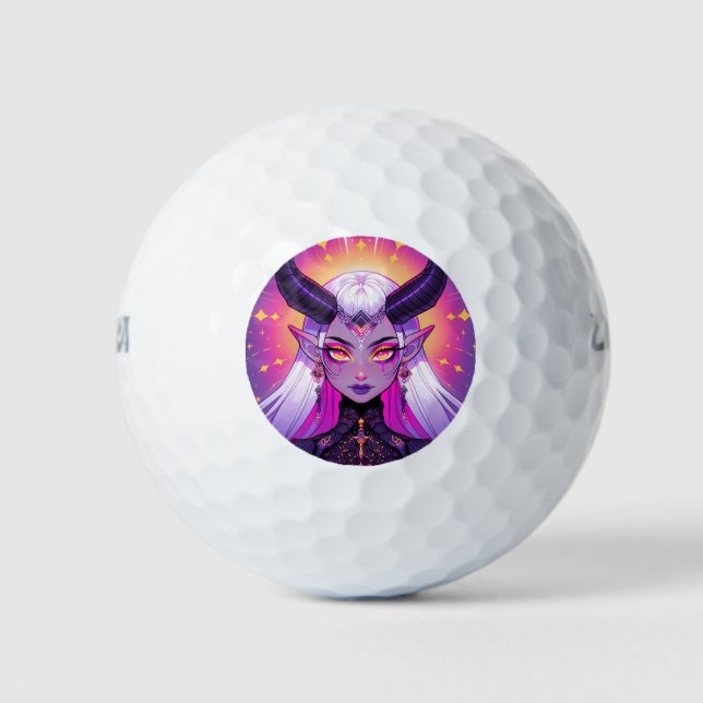 Pelotas De Golf Chica Anime de la princesa Demon Fantasy (Anverso)