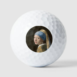 Pelotas De Golf Chica con arte Pearl Earring-Johannes Vermeer
