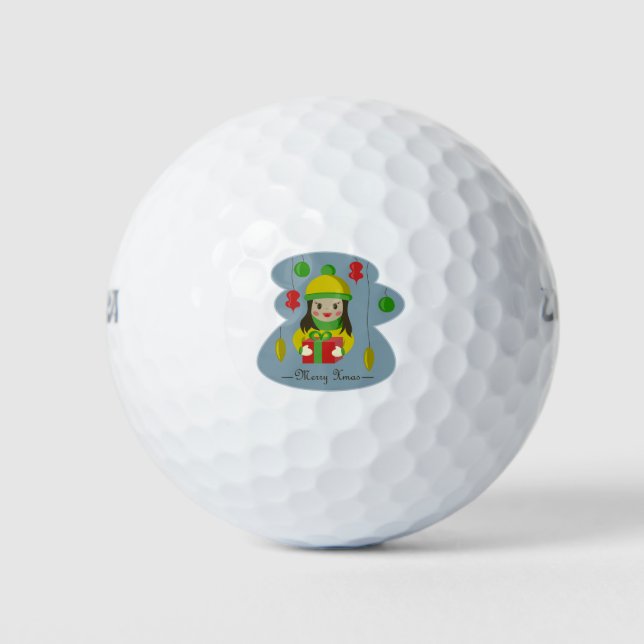 Pelotas De Golf Chica con caja de regalo para Navidades (Anverso)