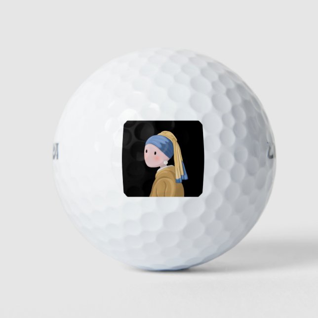 Pelotas De Golf Chica con Pearl Earring (Anverso)