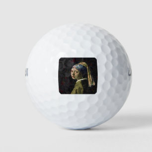 Pelotas De Golf Chica Con Una Parodia De Bella Artes De Fresas