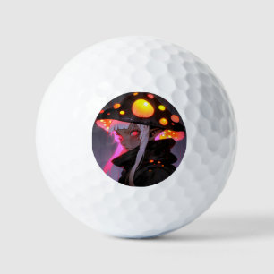 Pelotas De Golf Chica De La Fantasía Oscura Mushroom Elf Anime