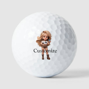 Pelotas De Golf Chica lindo Bonita Chica Thunder_Cove