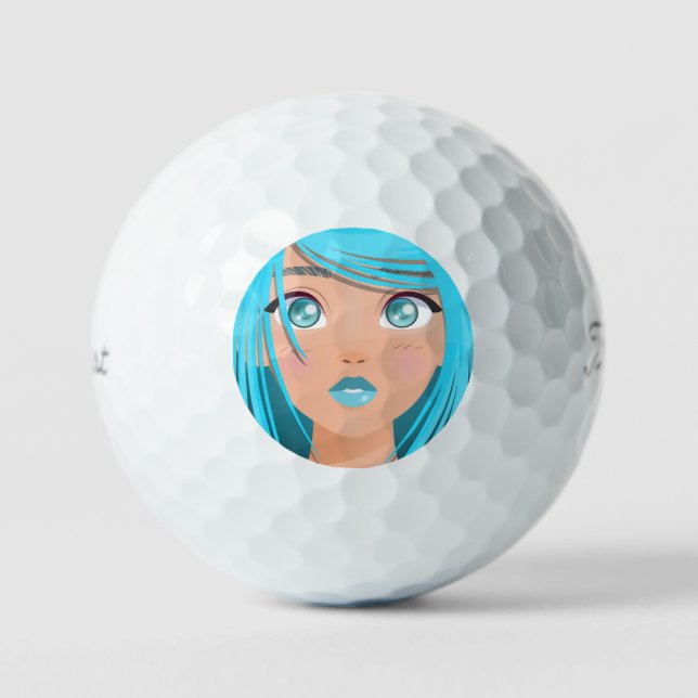 PELOTAS DE GOLF CHICA PERSONALIZADO ANIME (Anverso)