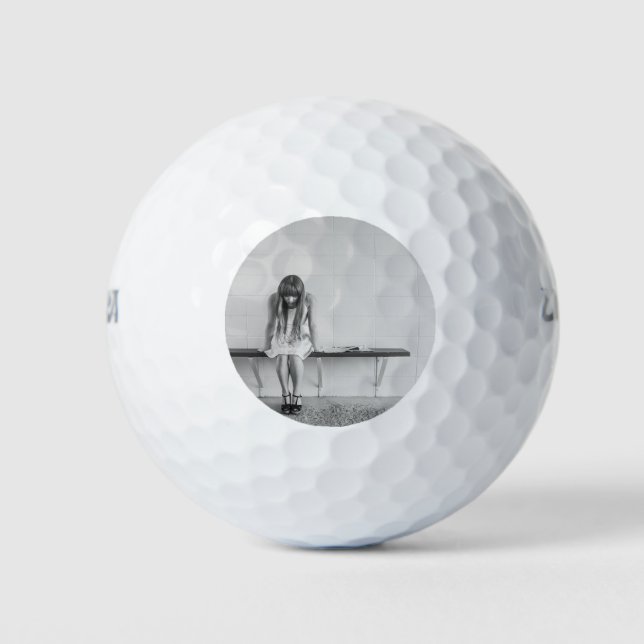 Pelotas De Golf Chica preocupado (Anverso)