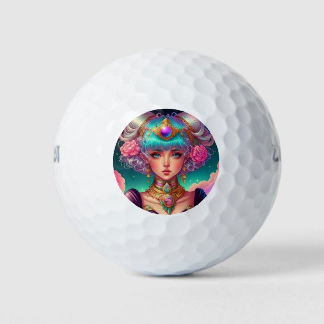 Pelotas De Golf Chica suave de Pastel Anime (Anverso)