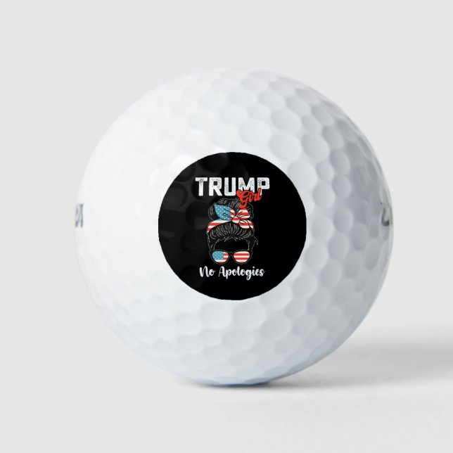 Pelotas De Golf Chica Trump sin disculpas elecciones presidenciale (Anverso)