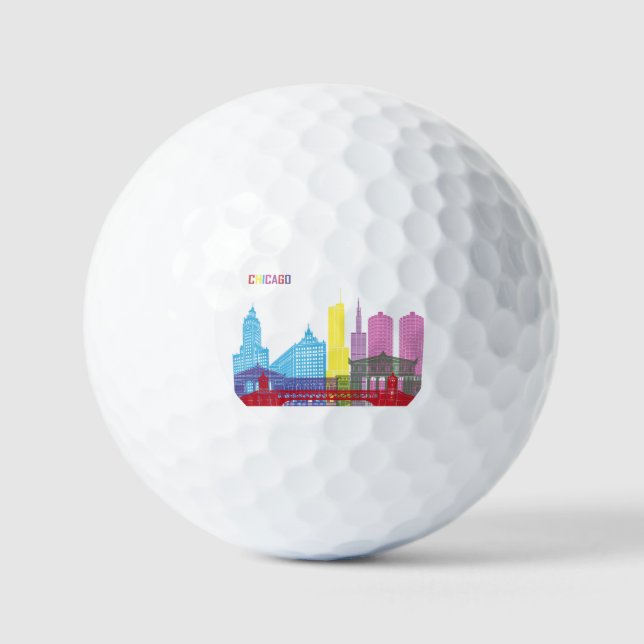 PELOTAS DE GOLF CHICAGO (Anverso)