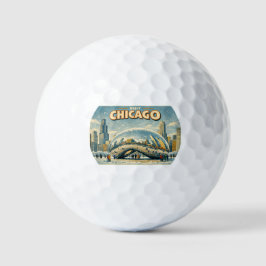 Pelotas De Golf Chicago Bean in Winter golf ball