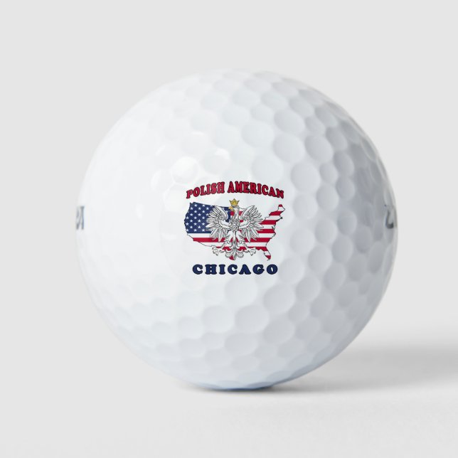 Pelotas De Golf Chicago Illinois (Anverso)