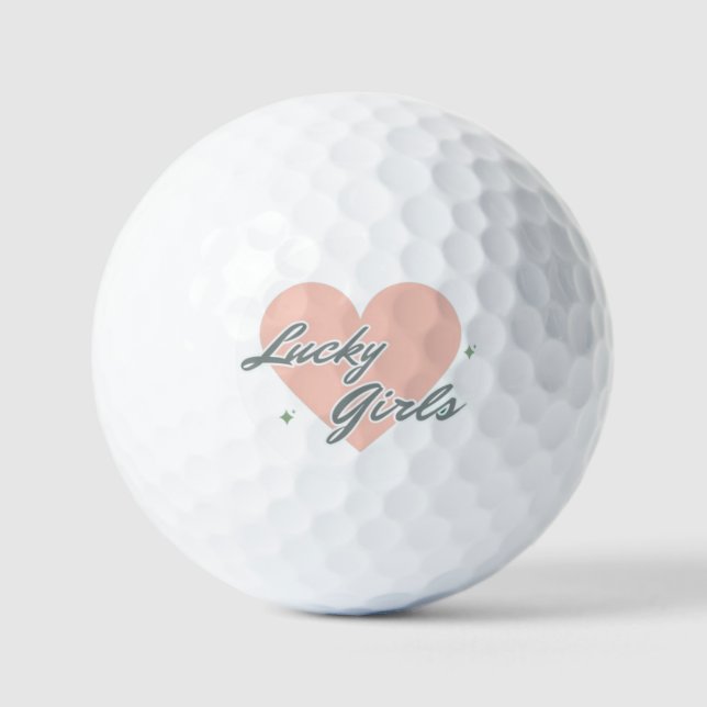 Pelotas De Golf Chicas afortunados (Anverso)