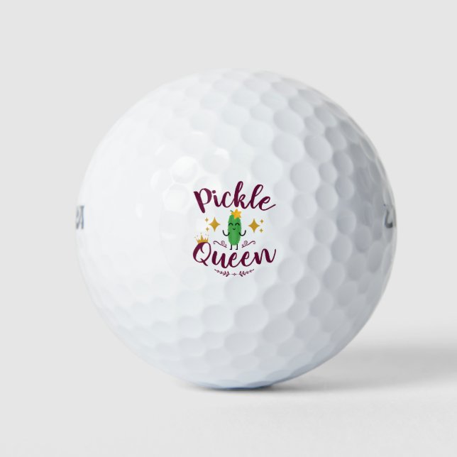Pelotas De Golf Chicas de la Reina de las Pollitas (Anverso)