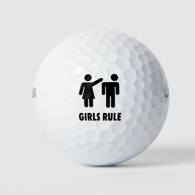 Pelotas De Golf Chicas Mujeres Regalo de poder (Anverso)