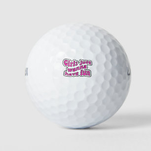 Pelotas De Golf Chicas solo quieren divertirse