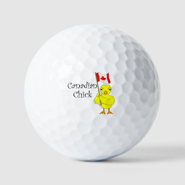 Pelotas De Golf Chick canadiense (Anverso)
