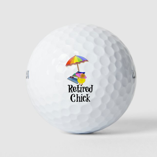Pelotas De Golf Chick retirado, ¡qué lindo! (Anverso)