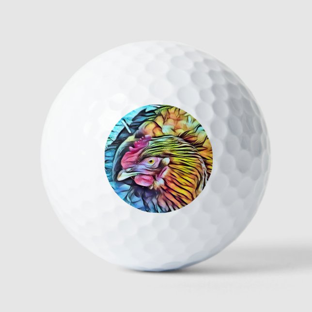 PELOTAS DE GOLF CHICKEN (Anverso)