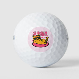 Pelotas De Golf Chill cat personalizado en flotación en estado de 