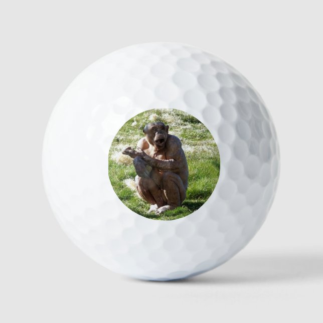 PELOTAS DE GOLF CHIMPANCÉ (Anverso)