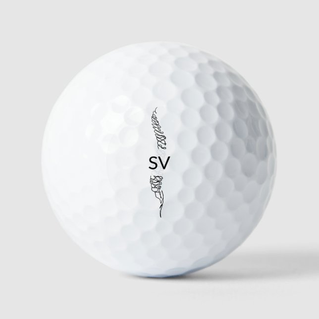Pelotas De Golf Chiropractic Spine MONOGRAM (Anverso)