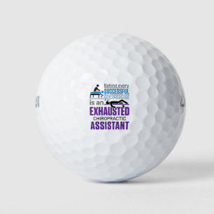 Pelotas De Golf Chiropráctico Assistant Chiropractor Divertido