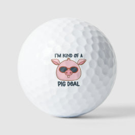 Pelotas De Golf Chiste de cerdo divertido 