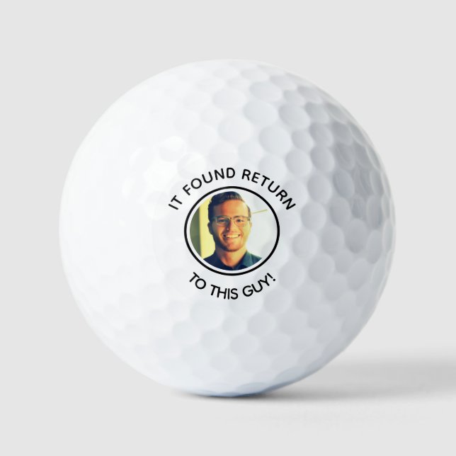 Pelotas De Golf chiste divertido Personalizado papá foto golf (Anverso)