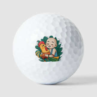 Pelotas de golf | Chloe Baby Abraza El Rooster