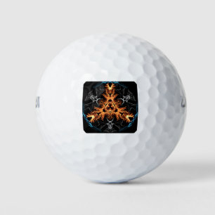 Pelotas De Golf Chocante estilo intensivo Metalizado Mandala