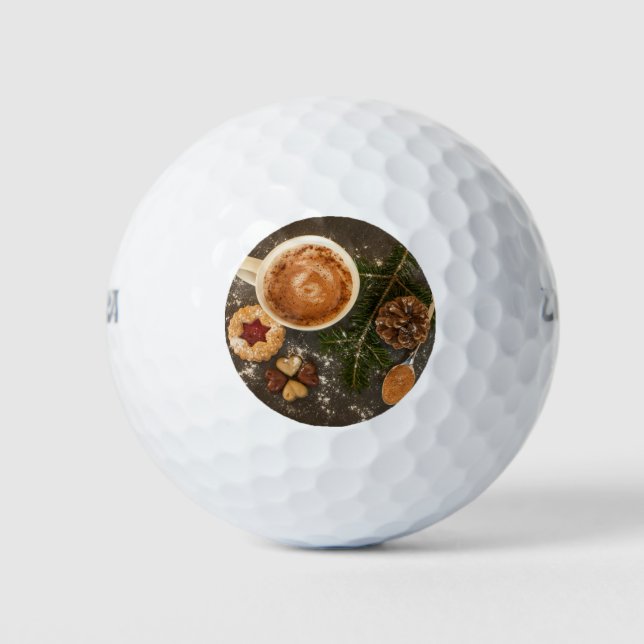 Pelotas De Golf Chocolate caliente navidades (Anverso)
