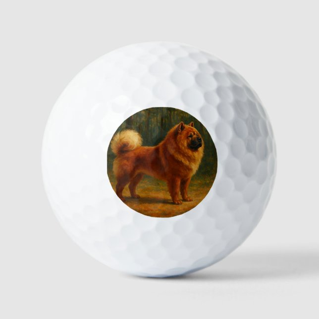 Pelotas De Golf Chow Chow (Anverso)
