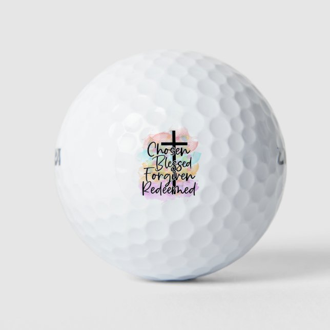 PELOTAS DE GOLF CHRISTIAN QUOTE (Anverso)