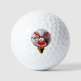 Pelotas De Golf Christmas Reindeer 