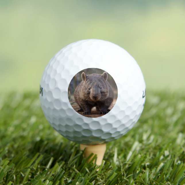 Pelotas De Golf Chubby The Australian Wombat, (Camiseta in situ)