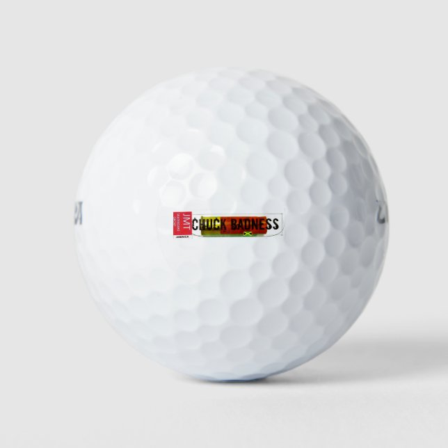 Pelotas De Golf CHUCK MALDAD /TST Mercancías (Anverso)
