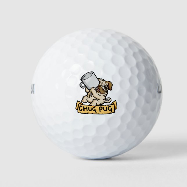 Pelotas De Golf Chug Pug (Anverso)